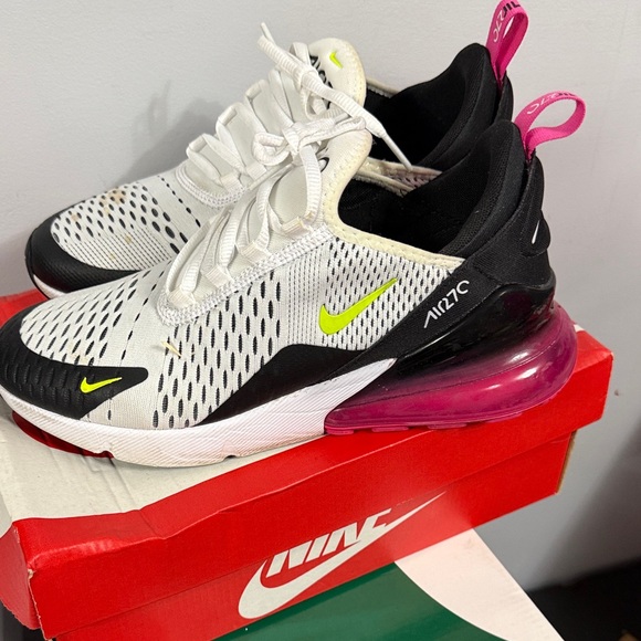 nike air max 270 white and neon